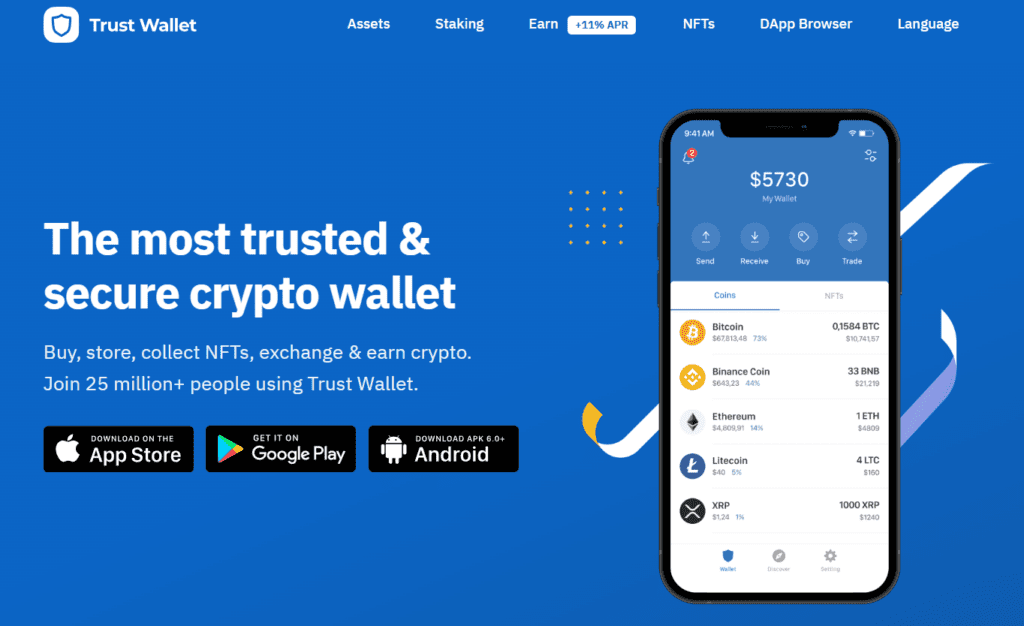 Paso 1: Descargar y configurar Trust Wallet