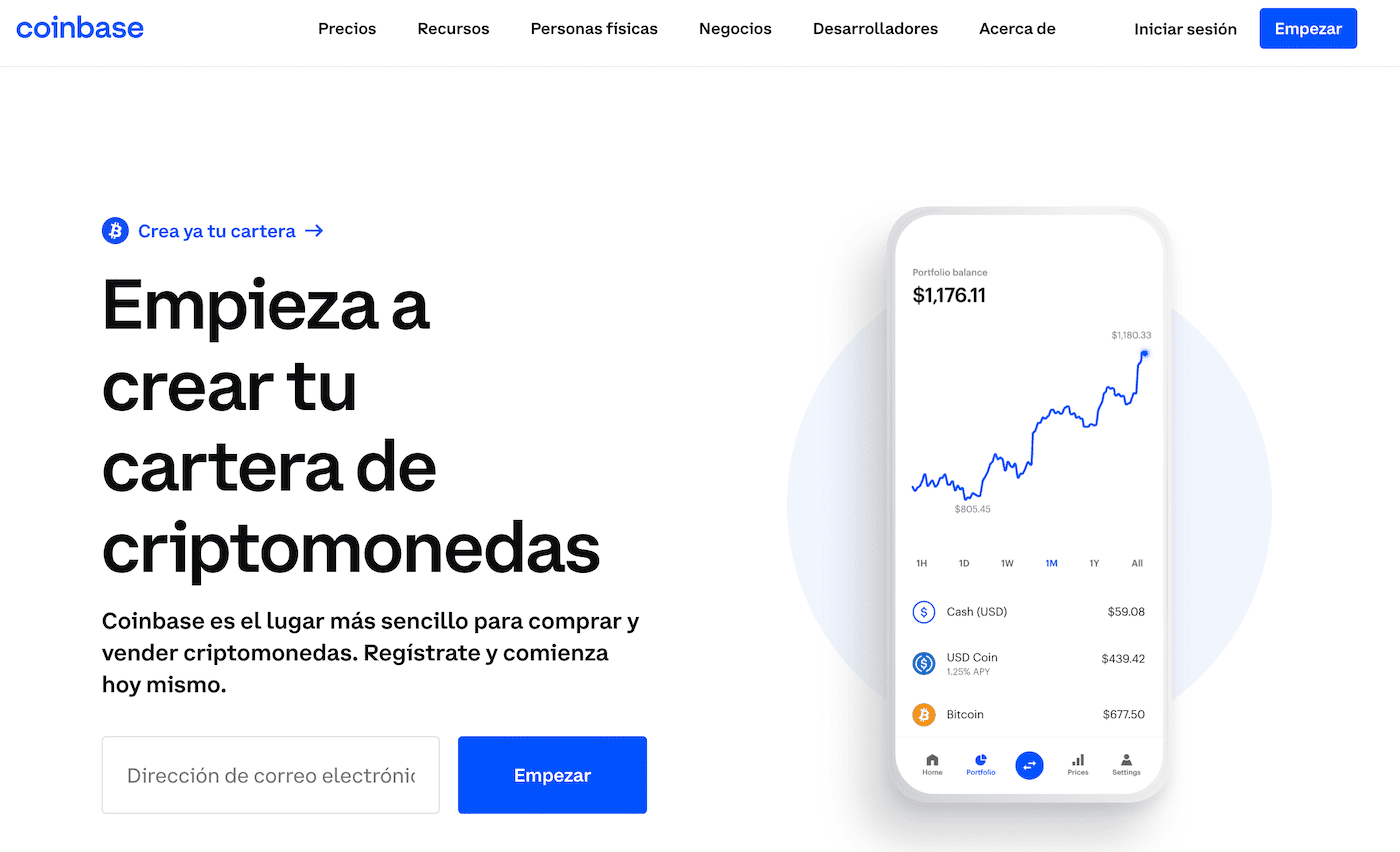 ¿Cómo puedo acceder a mi cartera de Coinbase desde mi teléfono móvil?